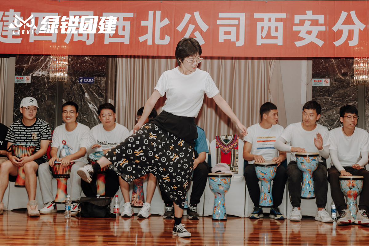 中建四局西安分公司--非洲鼓音乐团建