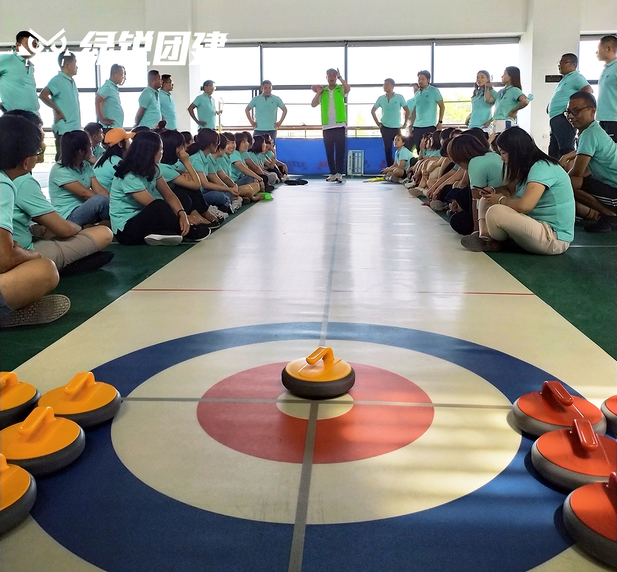 陕西德赛康商务--旱地冰壶+纳斯卡巨画主题团建