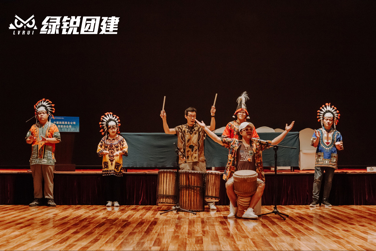 中建四局西安分公司--非洲鼓音乐团建