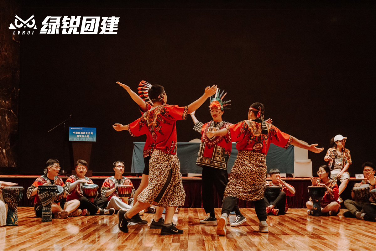 中建四局西安分公司--非洲鼓音乐团建
