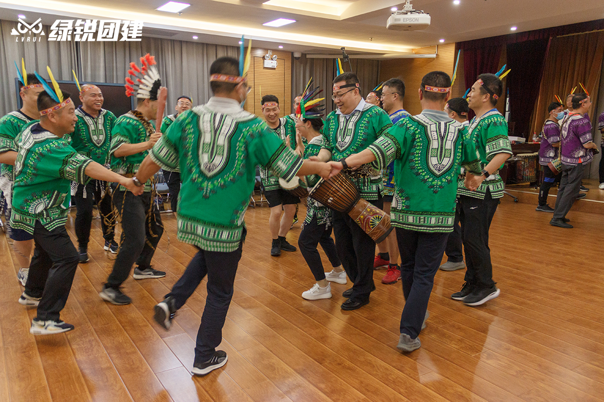 中铁宝桥--室内非洲鼓音乐主题团建