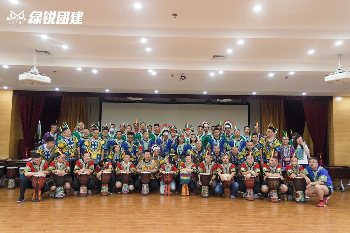 中铁宝桥--室内非洲鼓音乐主题团建