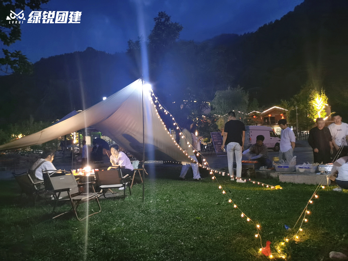 平安金服--牛背梁户外烧烤+篝火+飞盘+漂流团建