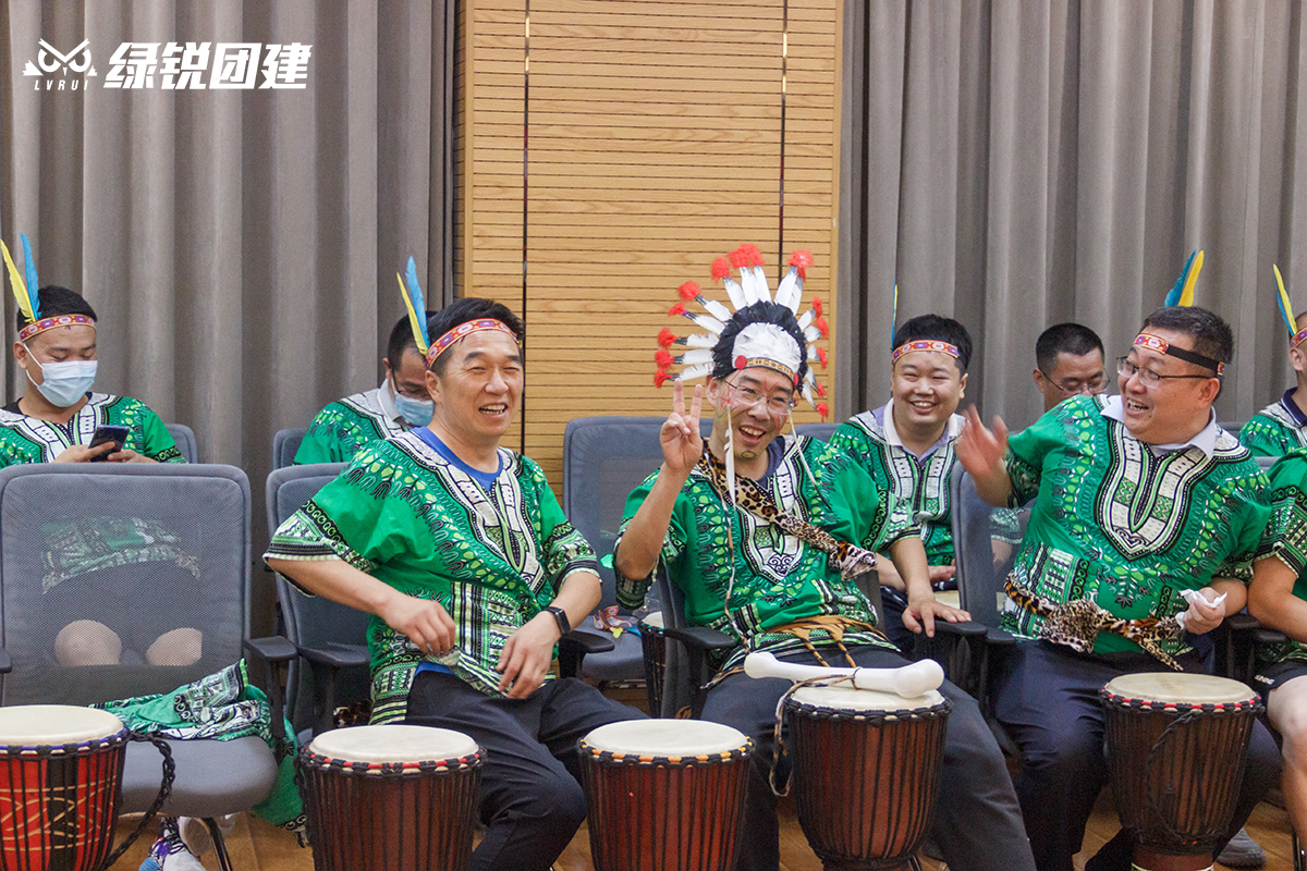 中铁宝桥--室内非洲鼓音乐主题团建