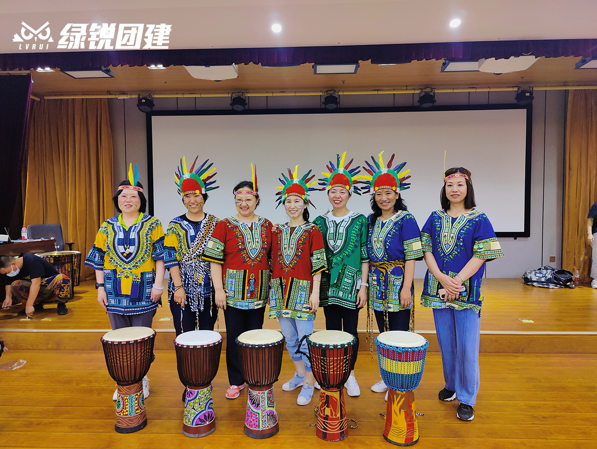 中铁宝桥--室内非洲鼓音乐主题团建